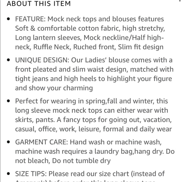 NWT Mock neck lantern sleeve ruched top blouse - Picture 6 of 8